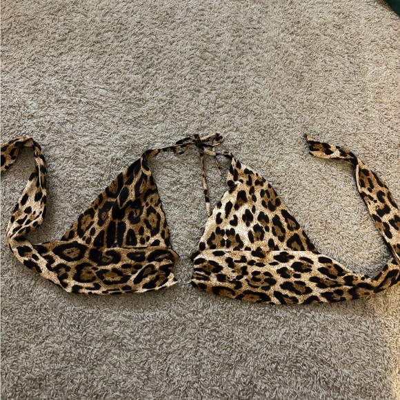 Tops - Leopard Print Tie Back Sexy Top